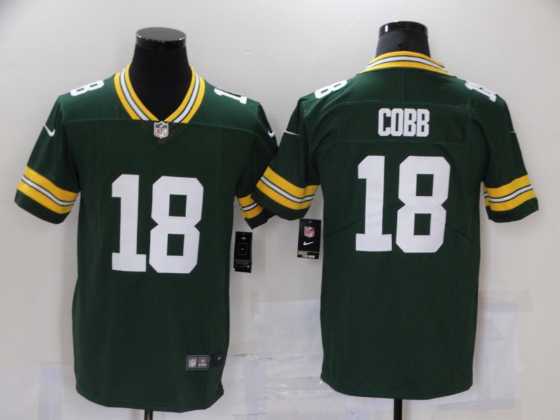 Men's Green Bay Packers Randall Cobb #18 Green Jersey